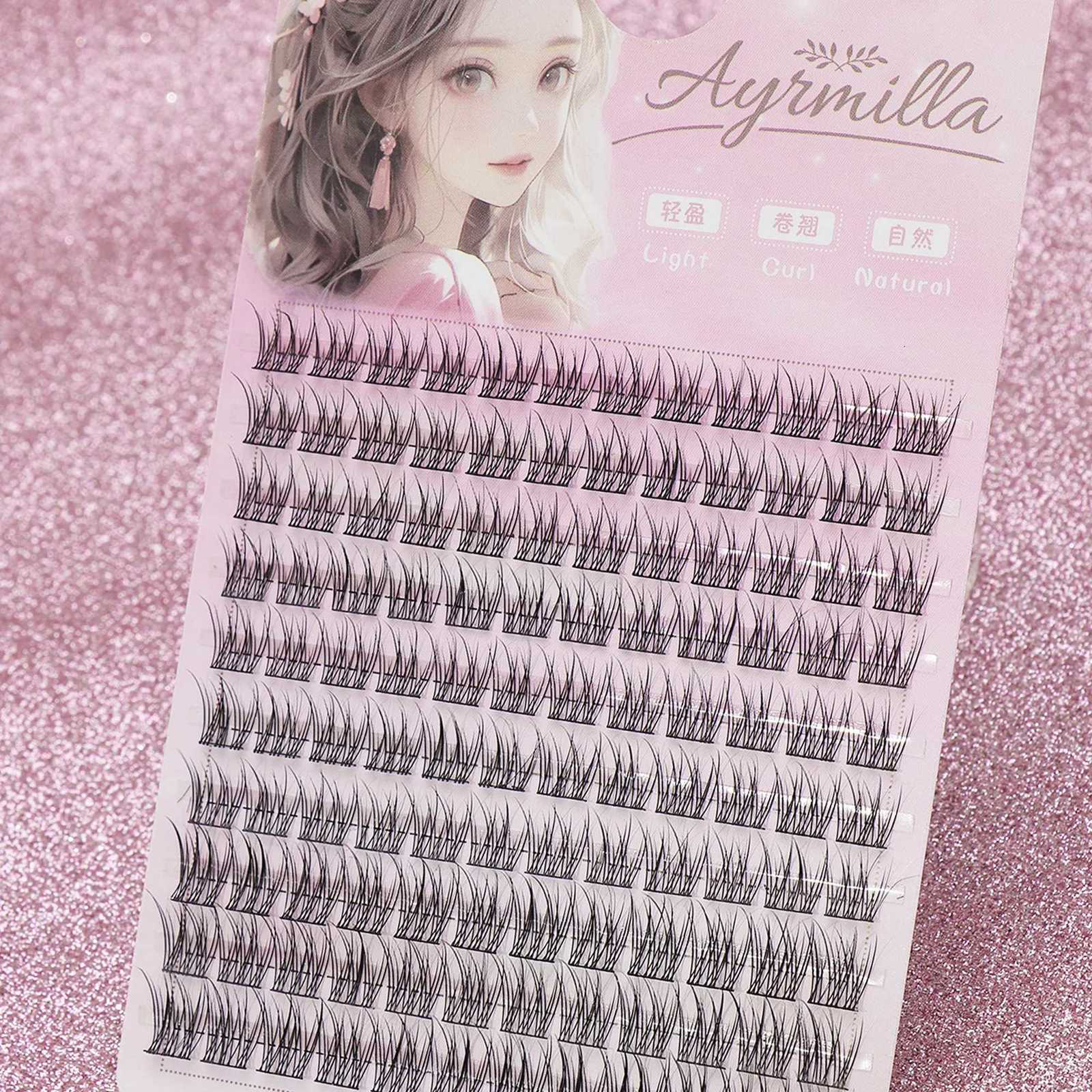 Natural false eyelashes Single cluster Fluffy and soft 3D Mink Eyelashes Long eyelashe daily work meetings false eyelashesT251223