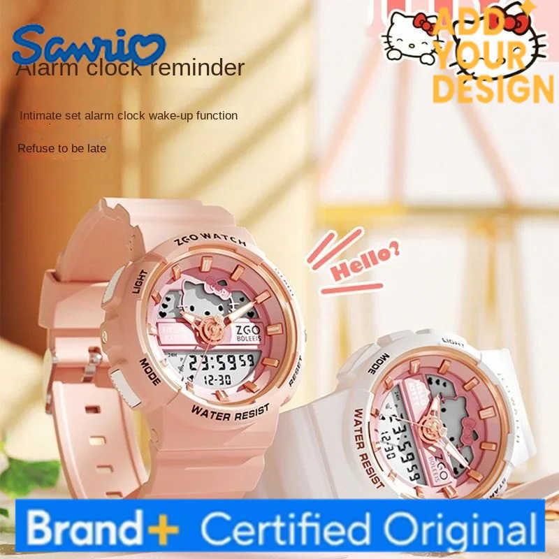 Sanrio HelloKitty cartoon character watch waterproof kawaii high-looking student and child cute watch holiday gift new wholesale H251223