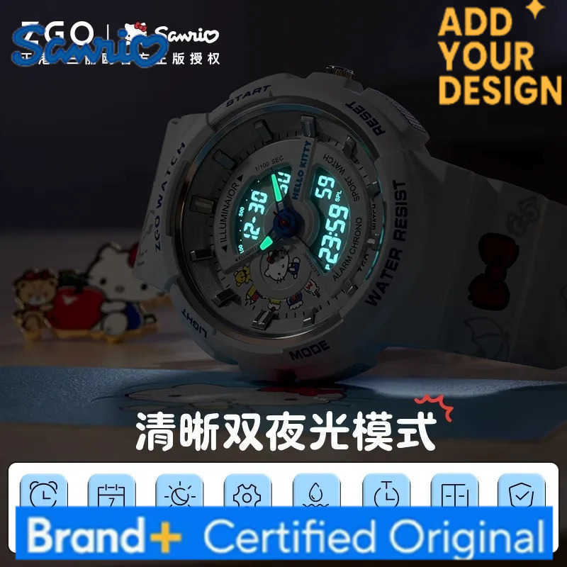 Sanrio Hello Kitty Watch For Girls Student Model For Primary And Secondary School Pupils Multifunctional Sports Waterproof H251223