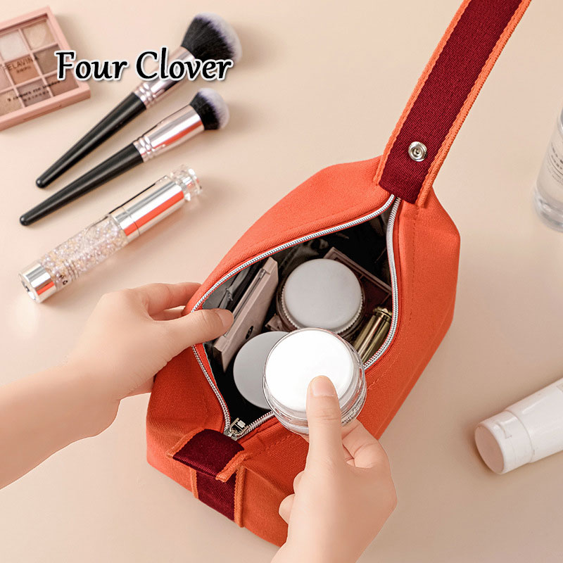 Waterproof and dustproof travel storage bag for women, large capacity cosmetics bag for men, fashionable zip-top toiletry bag, stylish and simple squa