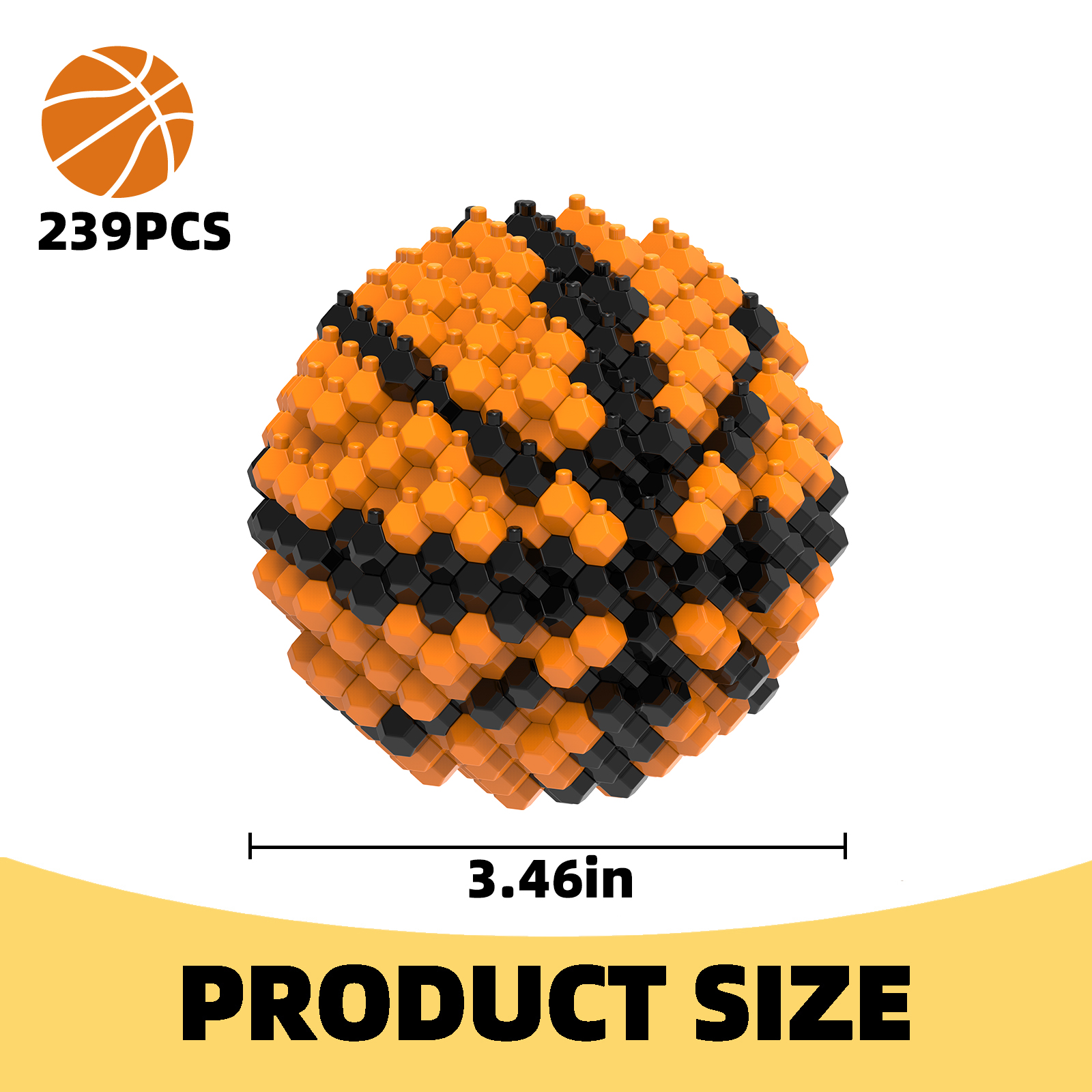 Kadele Basketball Block Set, Adults challenging STEM Block Decorations, Miniature 3D Educational Toys for Ages 14 and Above,(239 Pieces)