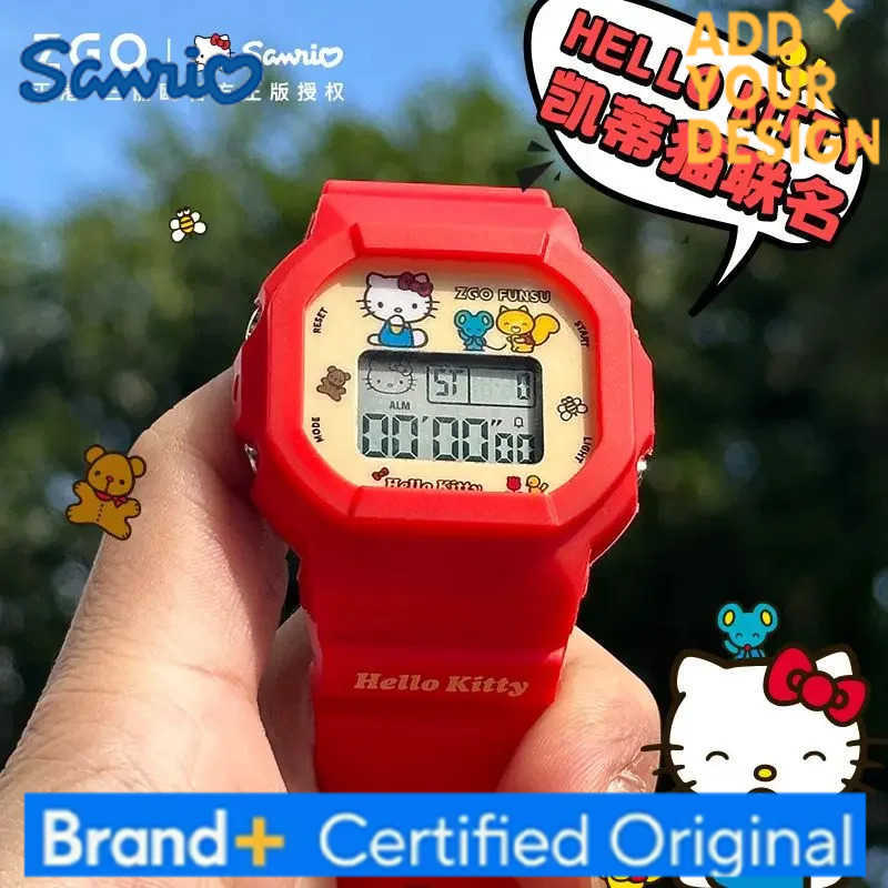 Sanrio ZGOxSeries Hellokitty Watch Red Student Womens Electronic Watches Gifts Kids H251223