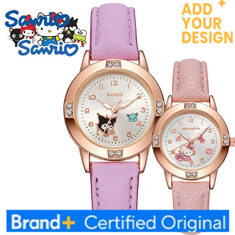 Sanrio Hello Kitty Watch Kawaii Kuromi Cinnamoroll Quartz Casual Fashion Melody WristWatch Women Kid Girl Children Gift H251223