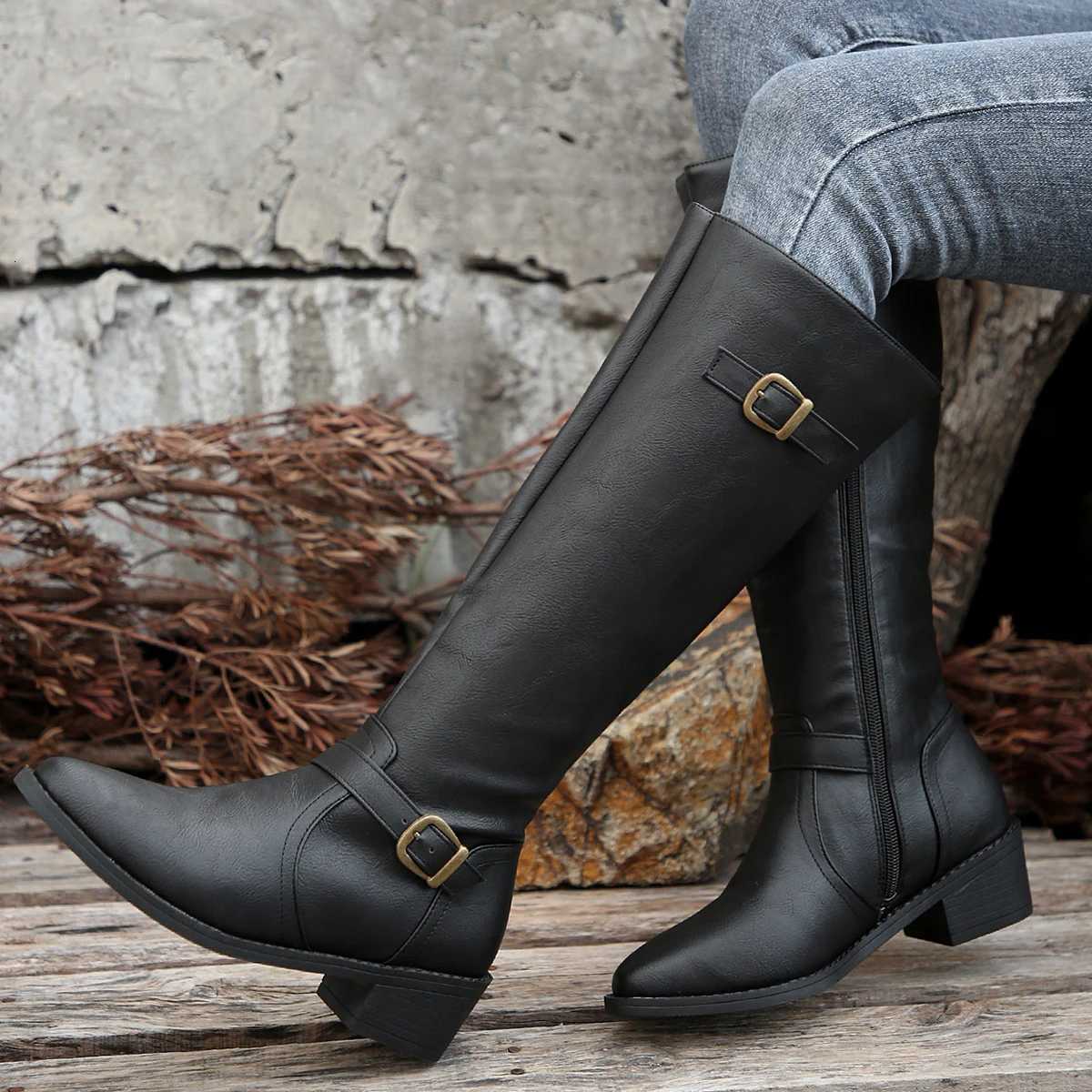 Women Boots Winter Fashion Knee High Boots Women High Quality Comfort Long Boots Outdoor Fashion Sexy Shoes Women Botas De MujerT251223