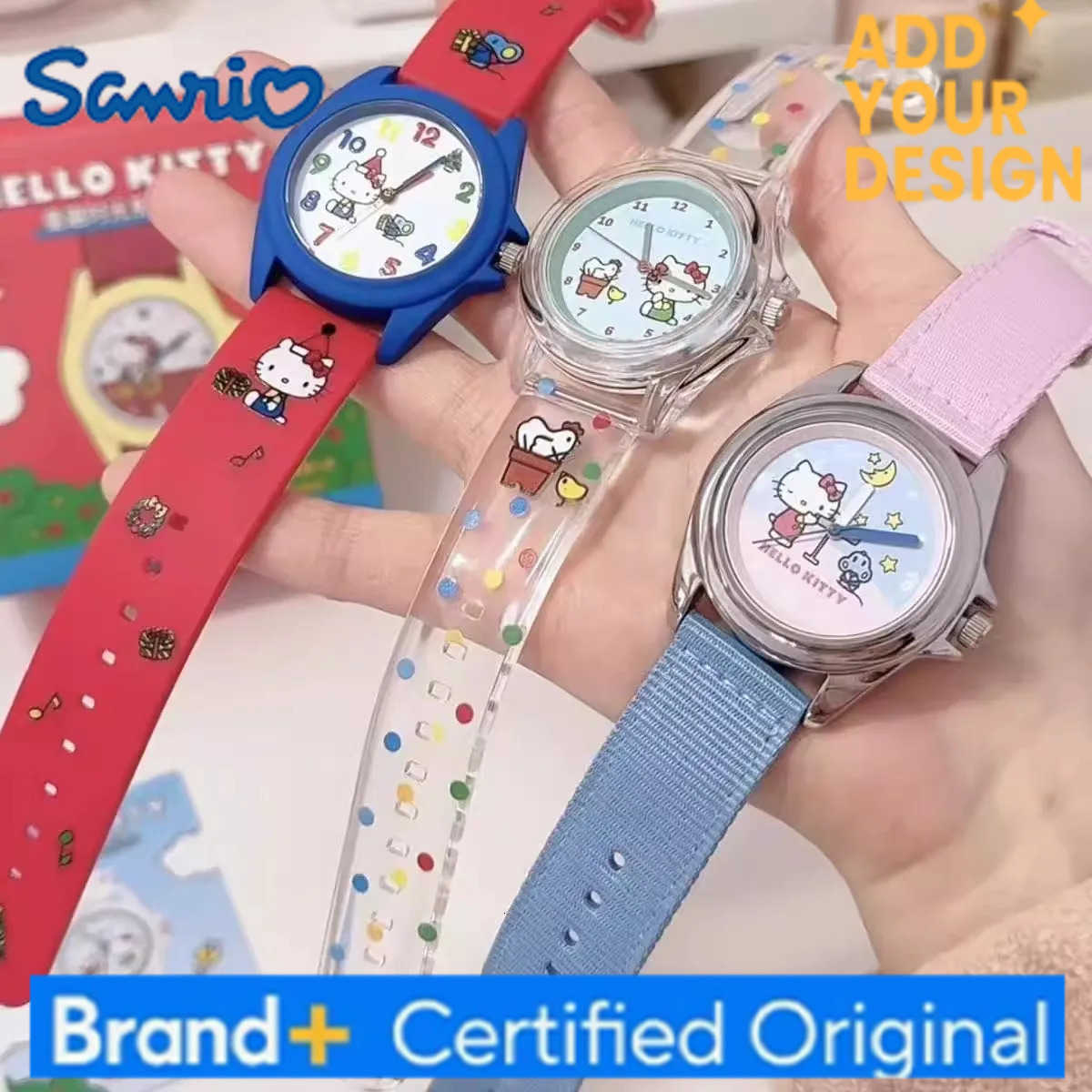 Sanrio New Genuine Hellokitty Childhood Fun Series Watch Blind Box Kt Cat Watch Mystery Box Hellokitty Anime Figure Decoration Gift Toy H251223