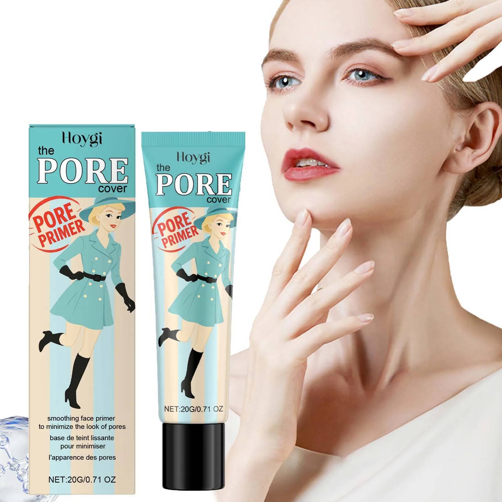 Pre-Makeup Pore Invisible Pores Even Tone Oil Control Smoothing Skin Moisturizing Face Primer for Flawless Makeup