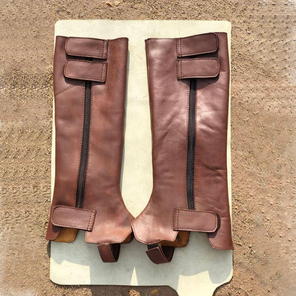Medieval Retro Shoe Cover Male Female Cosplay Soldier Knight Leather Shoe Cover Armor Boots Waterproof Black Brown Foot Cover