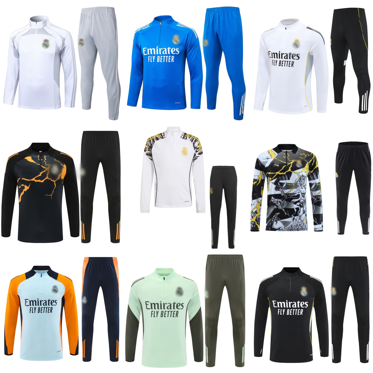 2025 2026 BELLINGHAM realmadrid tracksuit training suit top pants VINI JR 24/25/26 MBEPPA Long Sleeves men kids football sportswear chandal futbol survetement