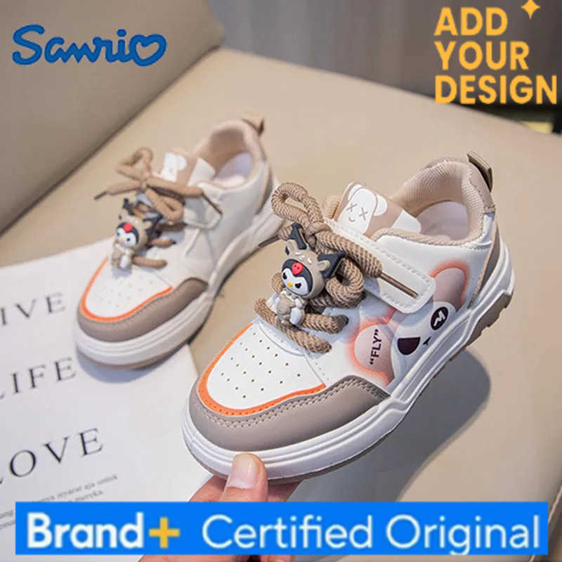 Sanrio Kuromi Childrens Fashion Cartoon Casual Sports Shoes Spring Autumn Kids Soft Sole Running Sneakers Trendy Board Shoes H251223