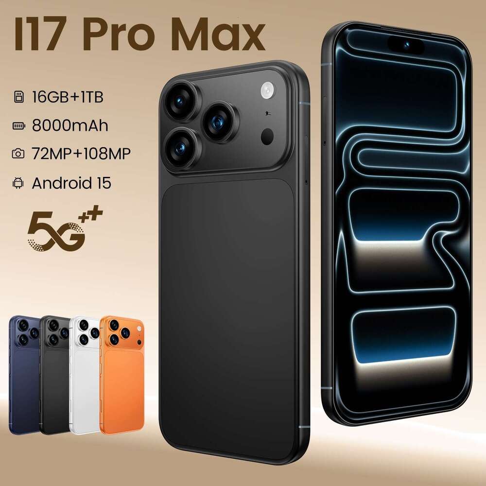 New Phone I17pro Max True 4G 4+64Gb Android 15 Cross-Border Platform Exclusive Smartphone