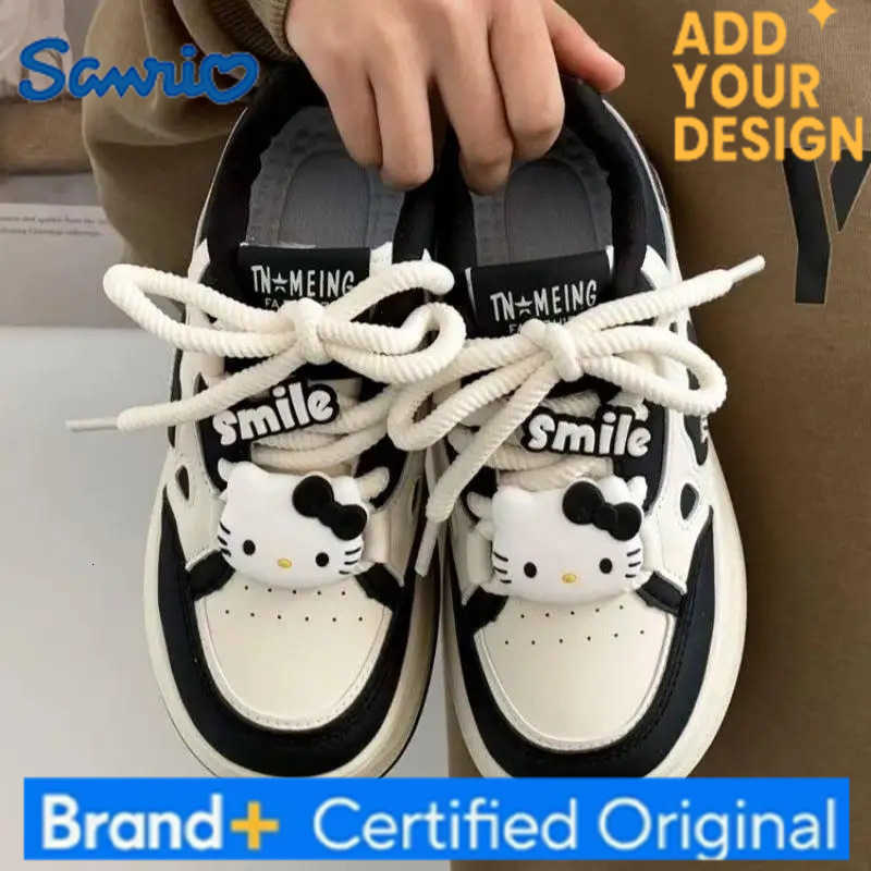 Sanrio Girl Hello Kitty Skate Shoes Student Children The Spring and Autumn Annals Breathable Waterproof Casual Shoes New Style H251223