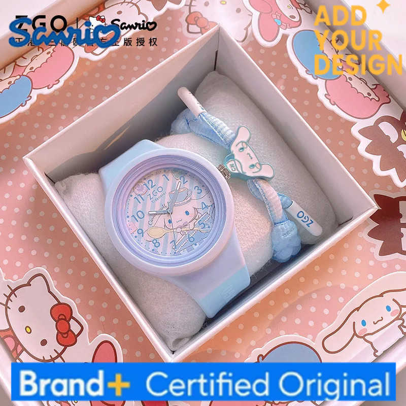 Sanrio Kawaii Cinnamoroll Anime Figure Child Silica Gel Watch Luminous 30m Waterproof Sports Casual Student Birthday Present H251223