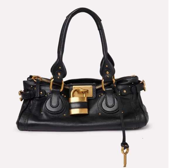 Millennium Girl Retro Weathered Lock Clasp Bag - Crossbody Handbag for Women - 2025 Autumn/Winter New Style Tote Bag H251223