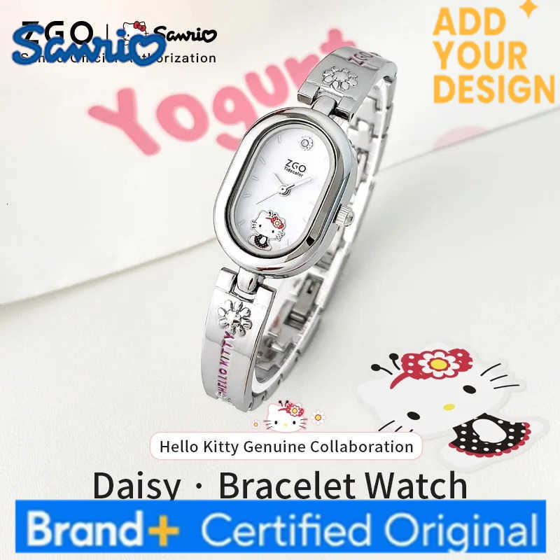 Sanrio New X Hello Kitty Watch For Schoolgirl Light Luxury Niche Ladies Bracelet Watches For Teenage High School Girls 2187 H251223