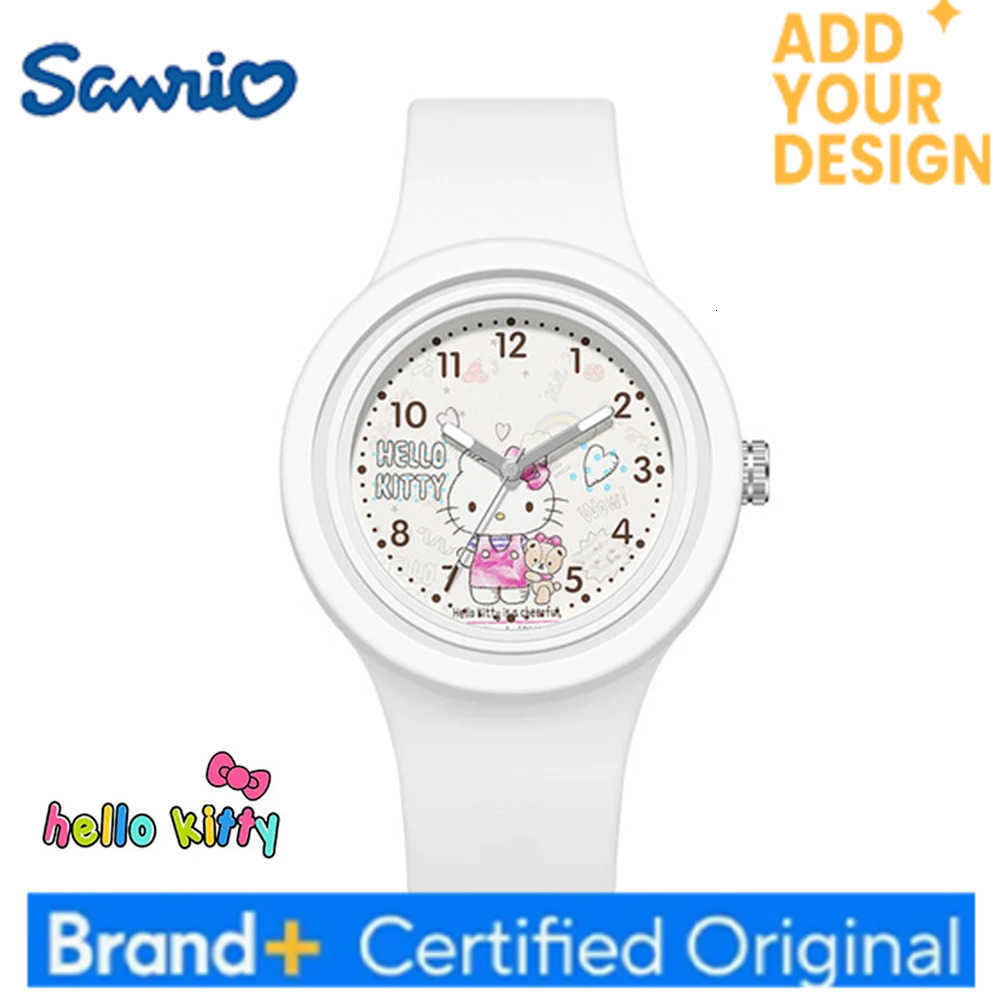 Sanrio Cinnamoroll Watch Kuromi Hello Kitty Silicone Strap Quartz Casual Cartoon Melody WristWatch Girls Children Birthday Gifts H251223