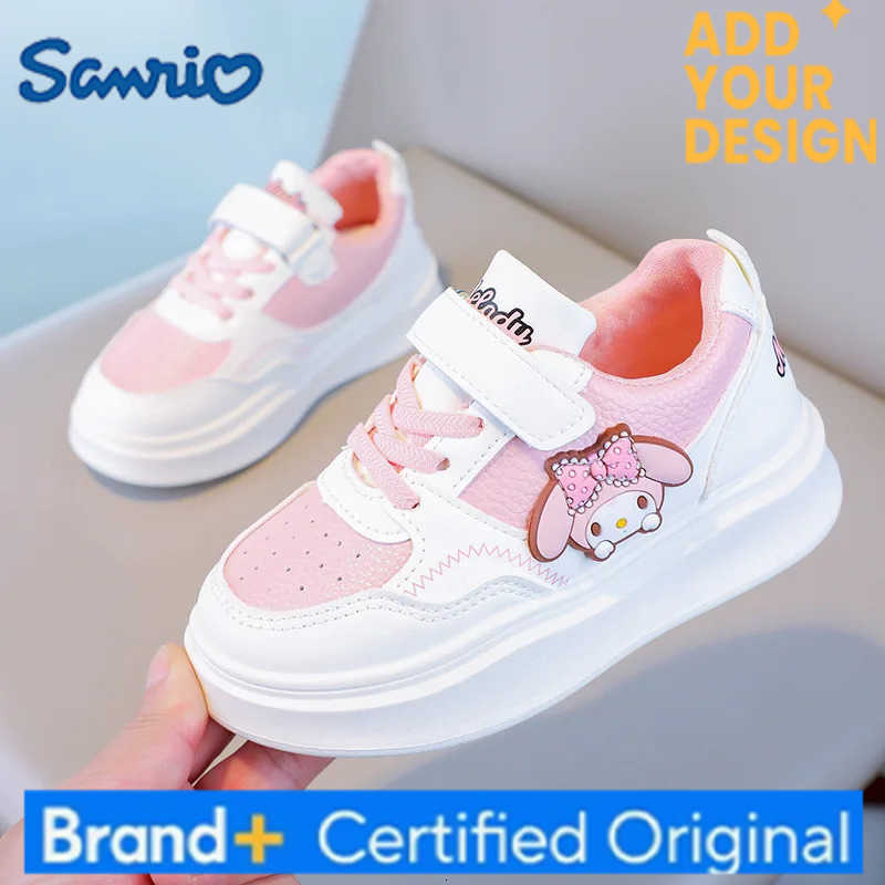 Sanrio Children Cartoon Kawaii Kuromi Melody Casual Board Shoes Spring Autumn Casual Sneakers Anti Slip Soft Sole Sports Shoes H251223