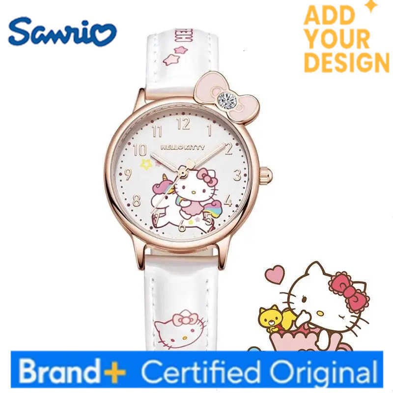 Sanrio Hello Kitty Childrens Quartz Watch Cartoon Character Cute Cinnamoroll Creative Silent Fashionable Exquisite Watch Holiday Gift H251223
