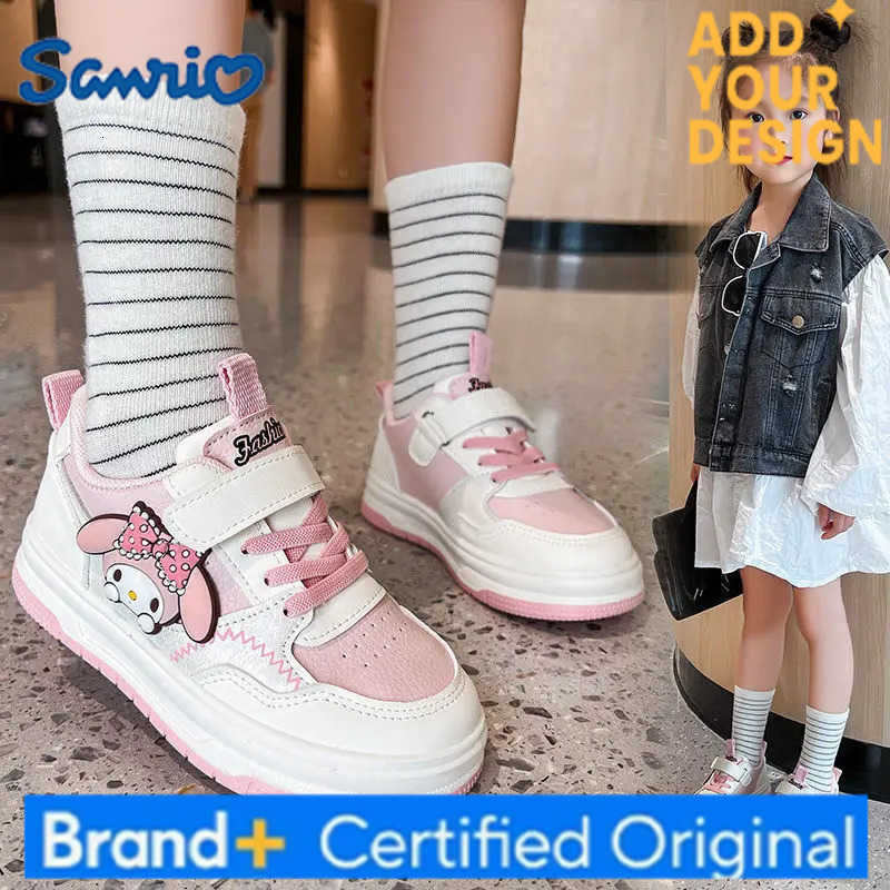 Sanrio Kuromi Melody kids Sneakers Girl Board Shoes Spring Autumn Soft-soled Cartoon Running Shoes Non-slip Breathable Casual Shoes H251223