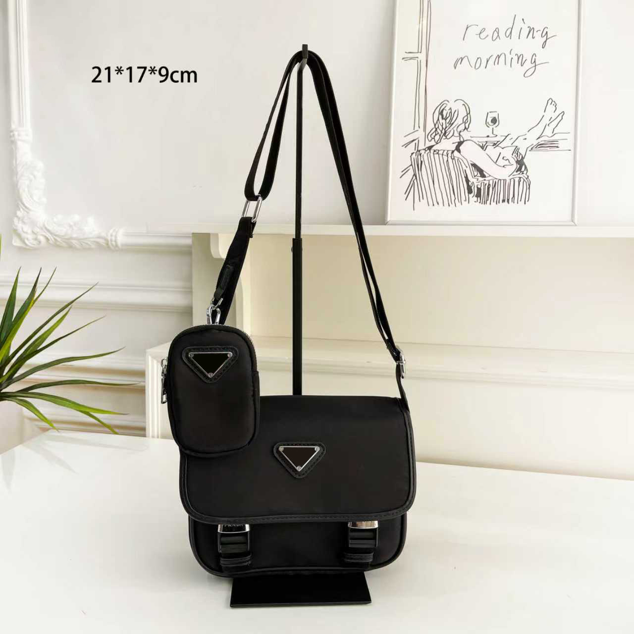 Designer Nylon Shoulder Bag Men Cross Body Bags Luxury Men Briefcases Nylon Messenger Bag Hobo Underam Bag Fashion Bumbag Bucket Bags Mini Hang Pouch Backpack