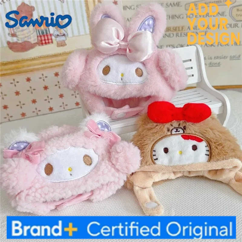 Sanrio Cute Plush Hat Outfit Clothing 15 17cm For Labubu Dimoo Doll Melody Hello Kitty Kuromi Pochacco Cinnamoroll Purin Ropa Clothes H251223 - view 7