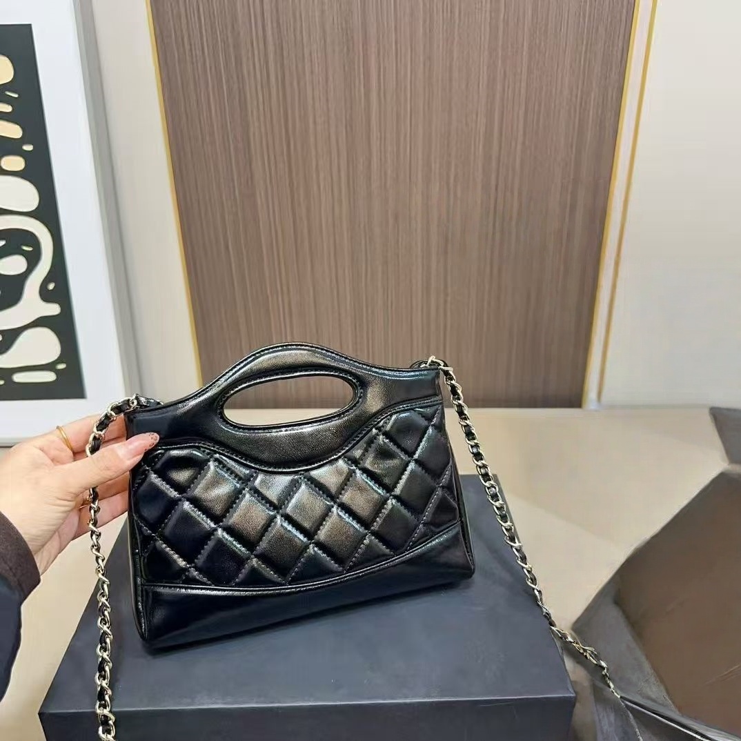 TB BHULAMTE Designer Sheepskin Bag Genuine Leather Ladies' Bag Golden Ball Quilted Chain Bag High-end Luxury Bag Lipstick Crossbody Small Square