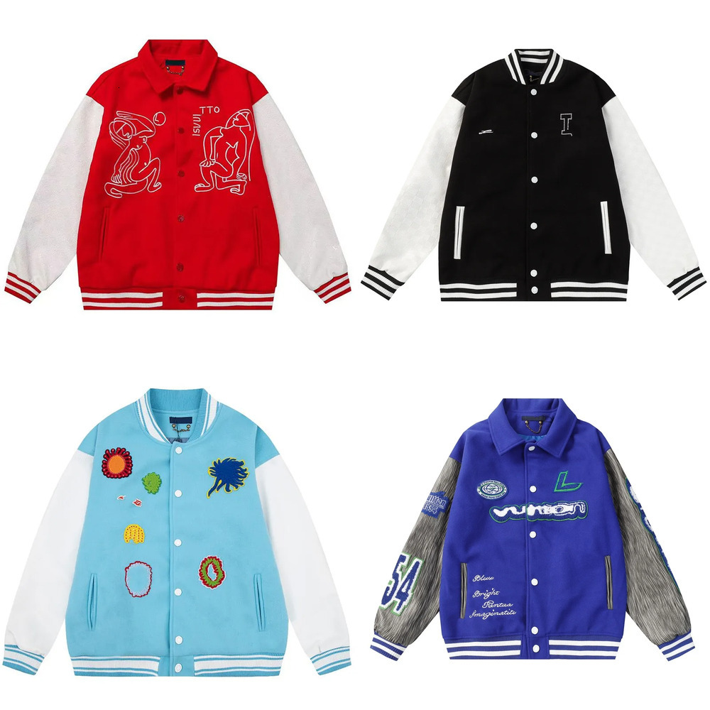 Top Quality lvs jacket Designer Mens lvs Jacket Designer Womens louise High Quality Baseball Fashion Coats Loose Letter Pattern lvtlys Coat b27 78a