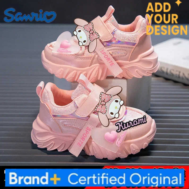 Sanrio hello kitty Sneakers girls high-top sports shoes kuromi spring and autumn new cartoon casual shoes childrens board shoes H251223