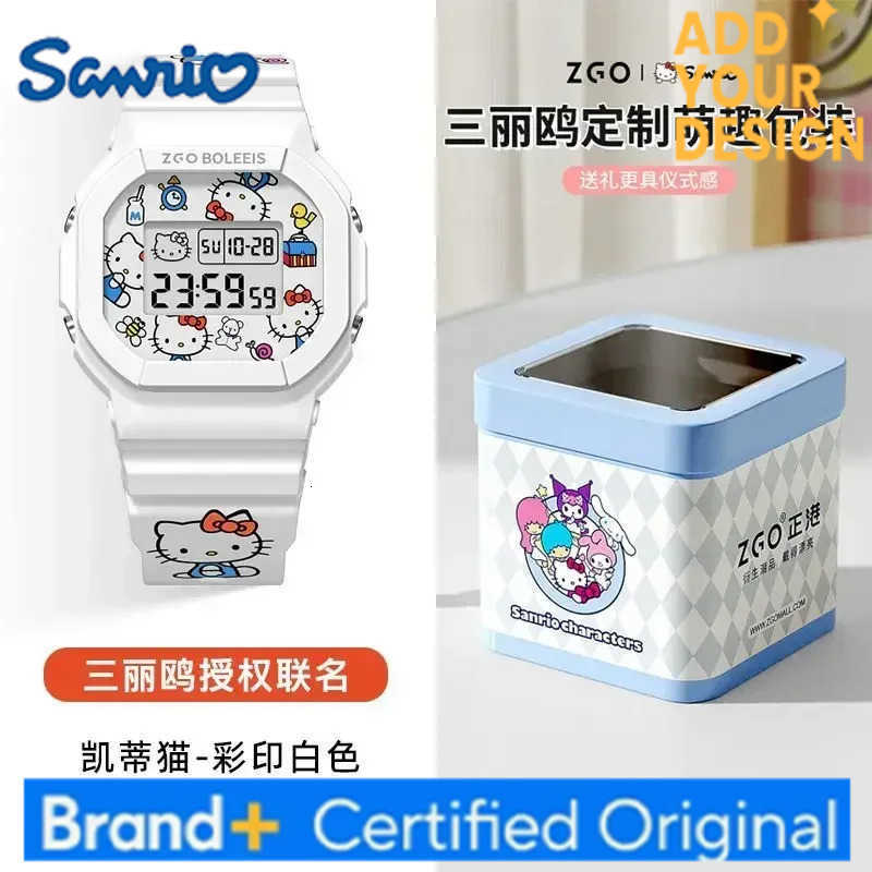 Sanrio Hello Kitty Series Waterproof Luminous Electronic Watches for Girls Students Decorated KT Birthday Gifts H251223