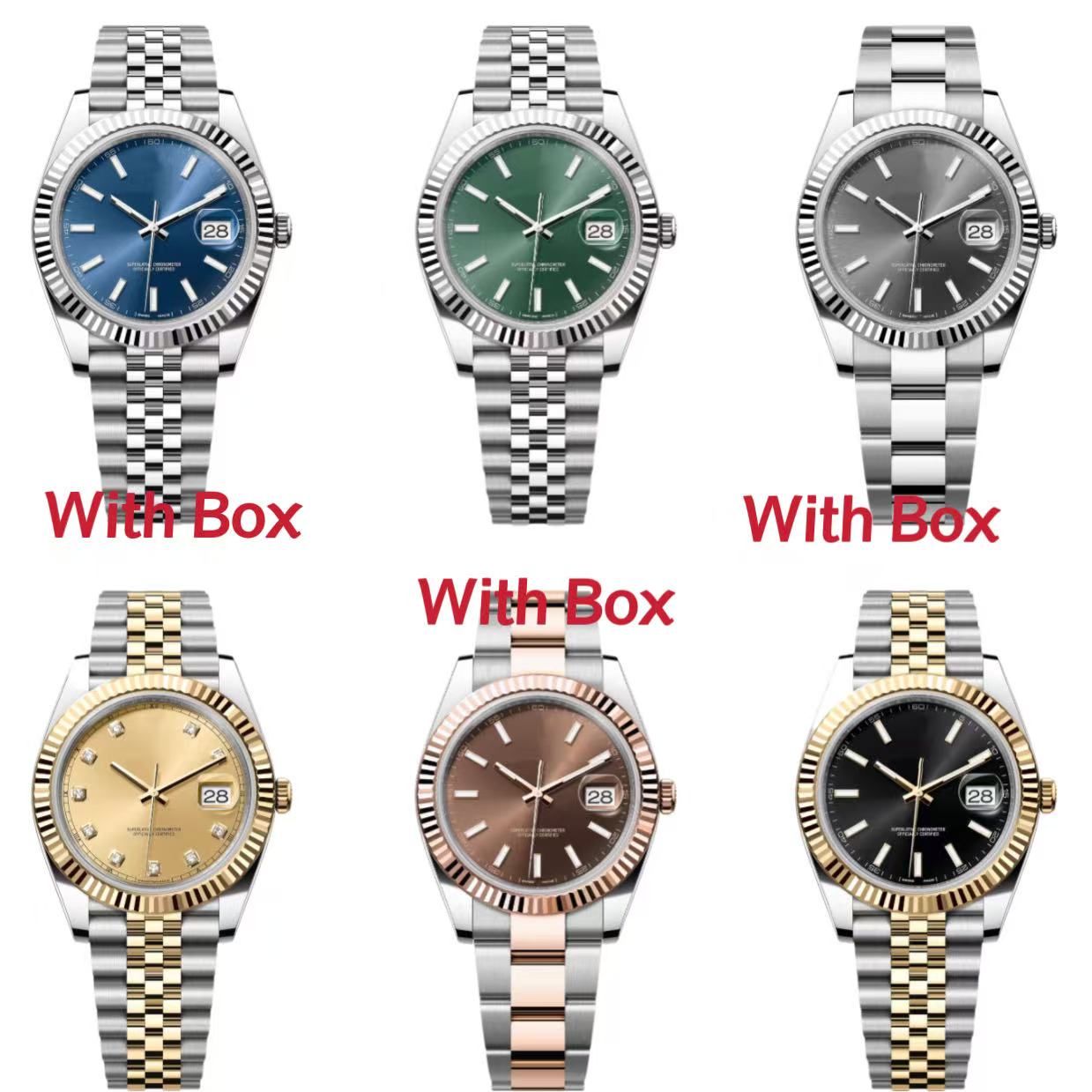 Designer watches men 41mm 36mm 31mm automatic watch women stainless steel waterproof Wristwatches with box and sapphire glass montre de luxe reloj orologio
