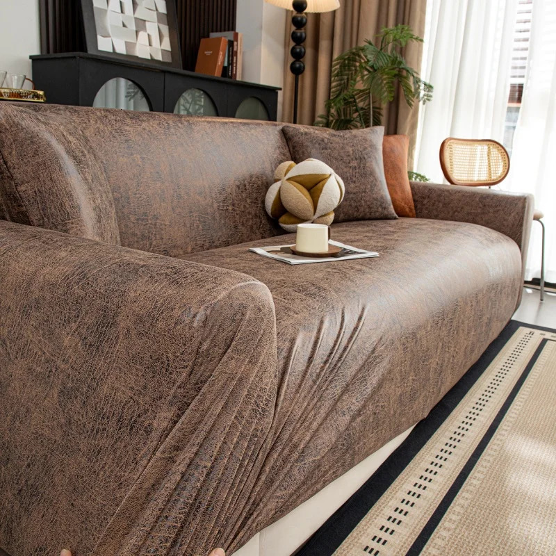 Adjustable Waterproof Elastic Sofa Cover Armchair Protector Corner L Shape Stretch Slipcovers Couch Covers 12345 Seater 251222