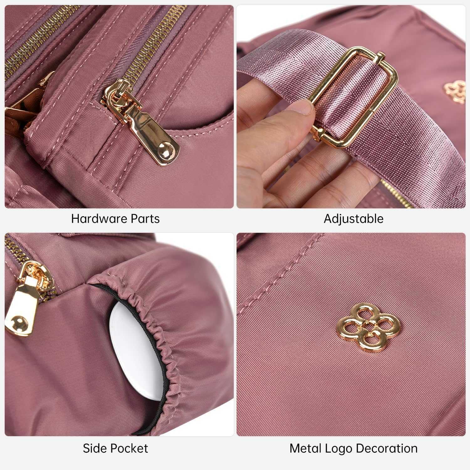 or Women Nylon Waterproof Shoulder Purse Crossbody Bag Lightweight Travel Bag with Multiple Pockets M251223