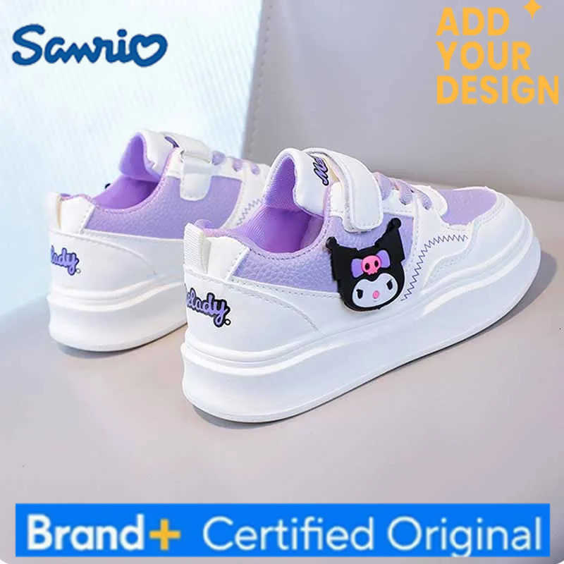 Sanrio Children Cartoon Kawaii Kuromi Melody Casual Board Shoes Spring Autumn Casual Sneakers Anti Slip Soft Sole Sports Shoes H251223