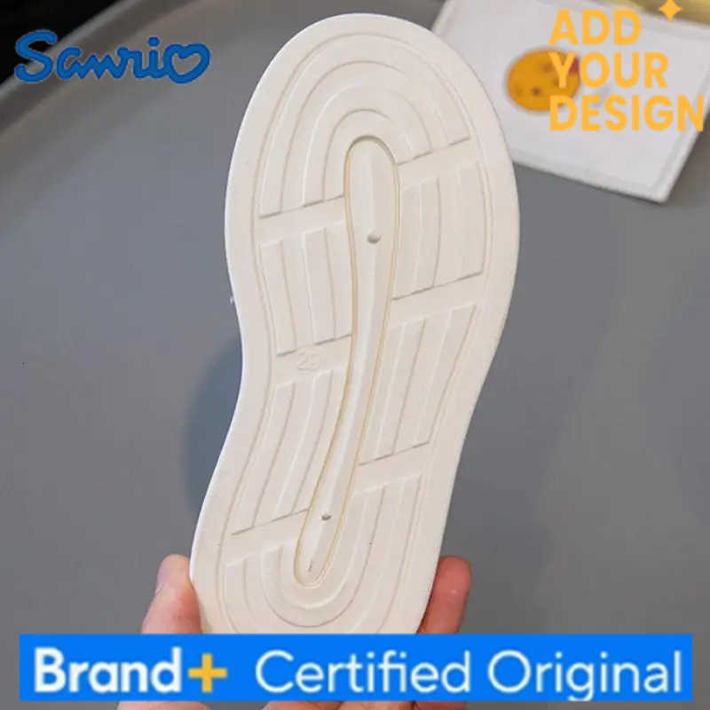 Sanrio Hello Kitty Girls Kawaii Sneakers Anime Spring Autumn New Cartoon Soft Bottom Shoes Casual Dirty Running White Shoes Comfortable H251223