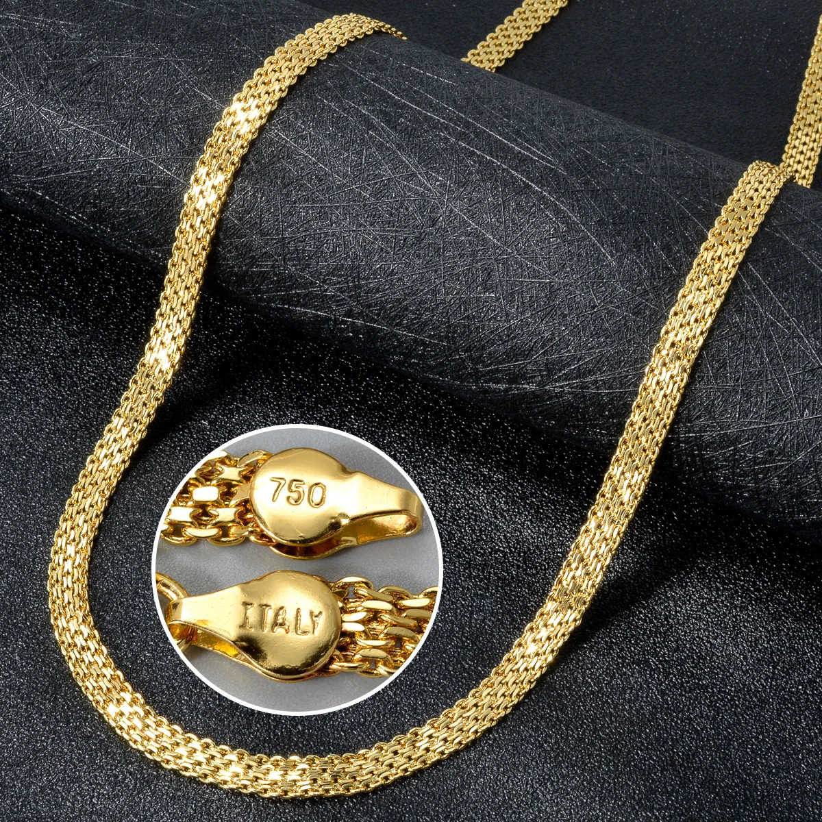 18k Gold-plated Mens and Womens Necklaces With Various Lengths Irregular Textures Party Accessories Gifts 251223