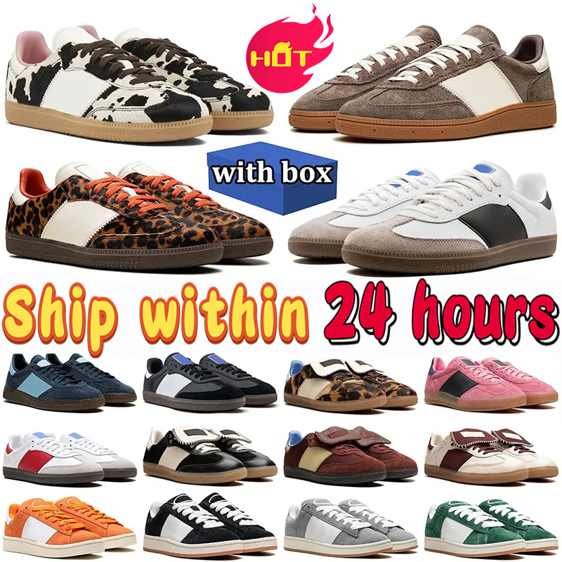 With Box Designer Casual Shoes for Men Women Classic Suede Sneakers Vegan Canvas Platform Sneakers Leopard Black White Gum Cream mens womens fashion trainers