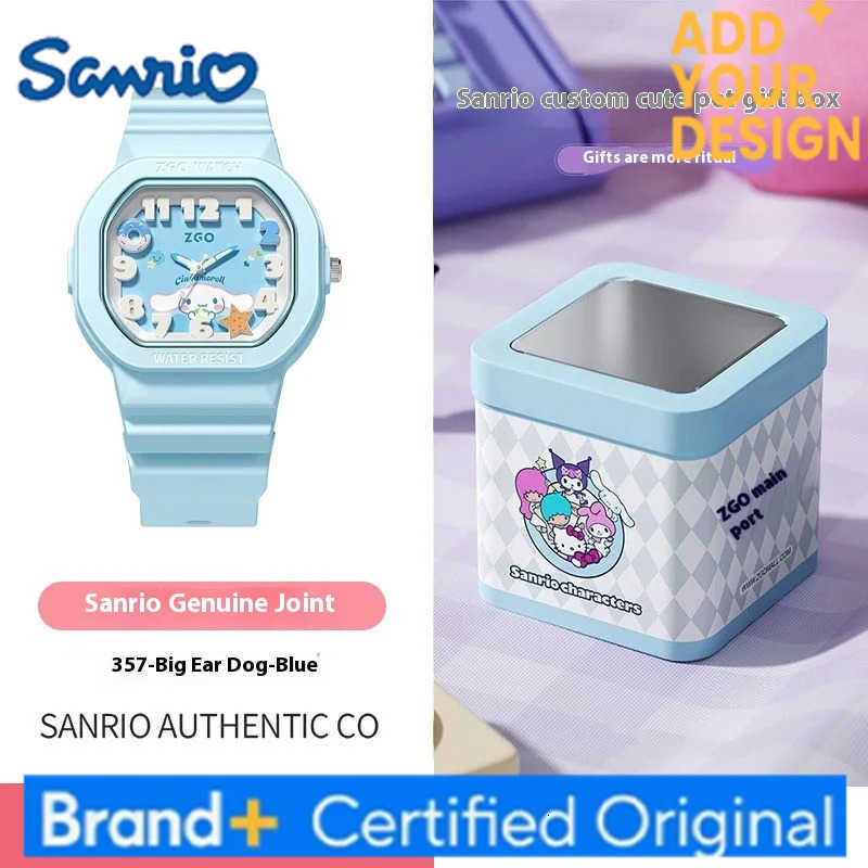 Sanrio New 50th Anniversary Hellokitty Watch For School Students Waterproof Luminous Quartz Watch Jelly Silicon Square Watch H2512231