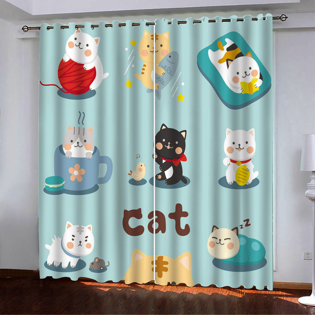 YL-38033 Floral Printed High-Density Blackout Curtain available for cross-border trade, 3D digital printing, custom designs welcome.