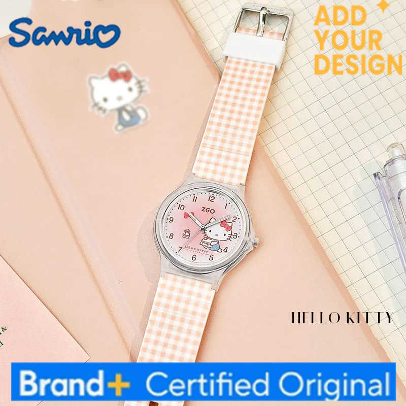 Sanrio Miniso Watch Kawaii Hello Kitty Cinnamoroll Watch Ins Korean Daily Household Items Cartoon Anime Friend Birthday Gift H251223