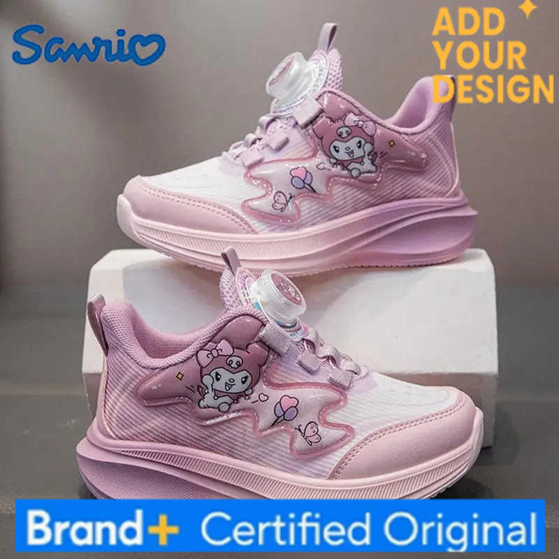 Sanrio Hello Kitty Kuromi Children Mesh Sneakers Kawaii Cartoon Spring and Autumn New Anime Running Shoes Soft Sole Daddy Shoes H251223