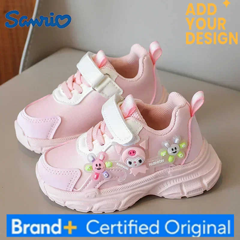 Sanrio hello kitty cartoon running shoes children casual shoes lights kuromi Autumn and winter LED sneakers sports shoes H251223