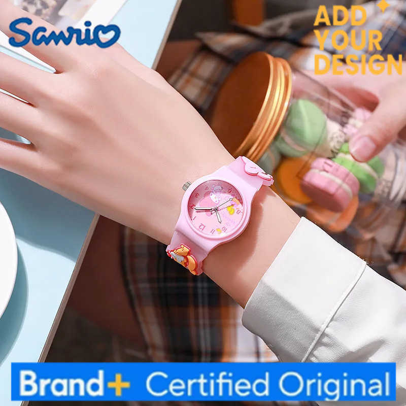 Sanrio Summer Kt Cat Watch Kawaii Anime Peripherals Cinnamoroll Hello Kitty Kuromi Cute Surprise Fashion Kid Exquisite Watch Toy Gifts H251223