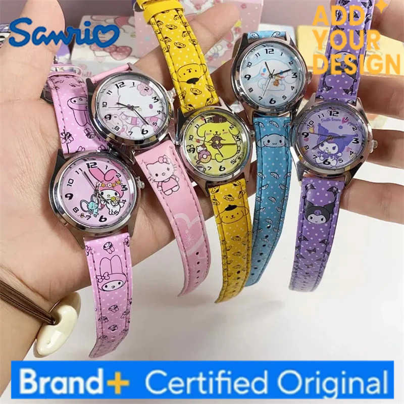 Sanrio Anime Watch Kuromi Melody Cinnamoroll Hello Kitty Quartz Watch Holiday Birthday Children Pointer Watch Birthday Gifts H251223
