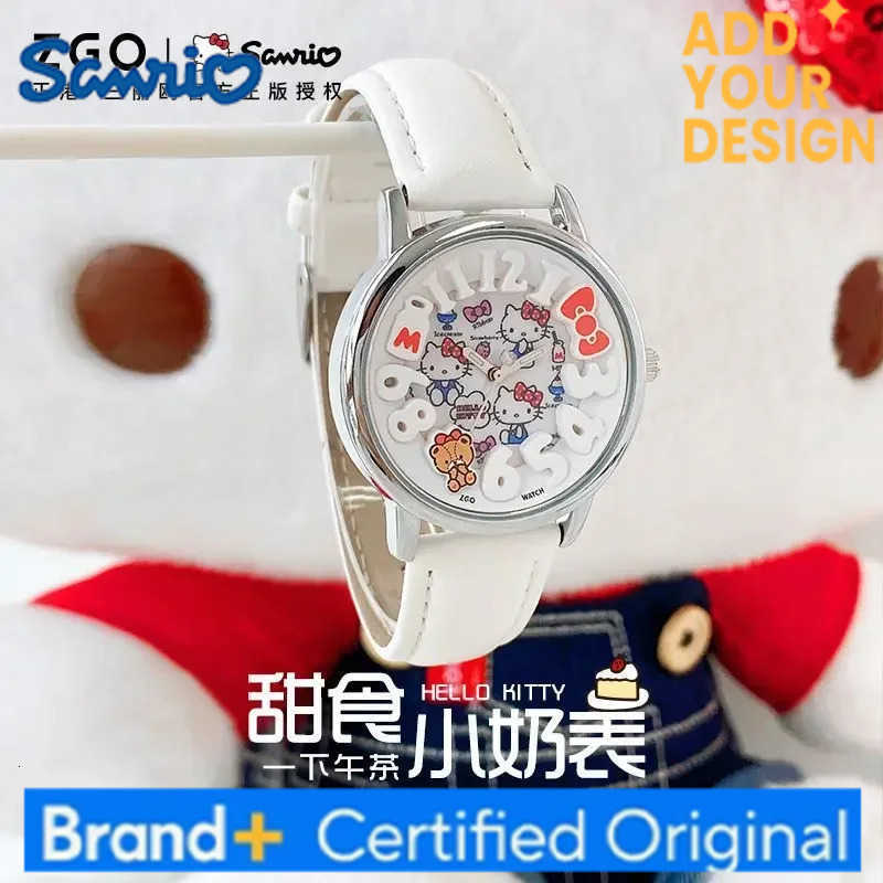 Sanrio Hello Kitty Luminous Watch Girls Melody Cinnamoroll Quartz Watches Childrens Birthday Gifts H251223