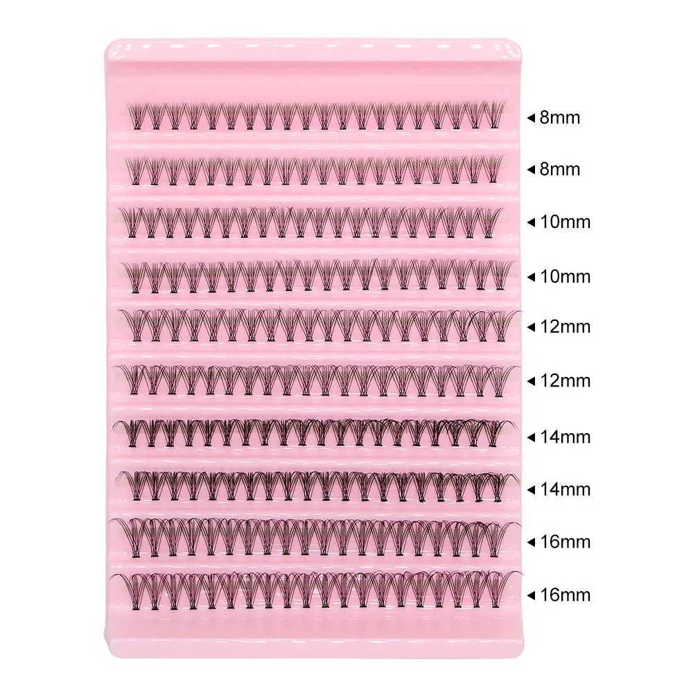 200pcs Super Bunch Natural Style 8-16mm Mix Eyelashes Cluster Russia Volume Eyelash Extension False Mink Lashes Makeup CIliosT251223