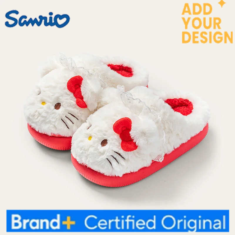 Sanrio New Kuromi Cotton Slippers for Womens Autumn Winter Anime Figure Home Anti Slip Cute Cartoon Cotton Shoes Thickened Kawaii H251223