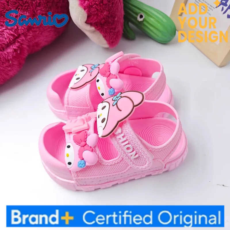 Sanrio KidsCasual Shoes Sandals Beach shoes Cartoon EVA Bow Summer For Girls Soft Bottom Anti-slip Velcro Pink Size 21-36 H251223