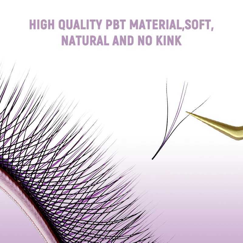 Sakurahana Colorful Spike 3D W Shaped Lashes Three Core Shape Faux Eyelashes Blue Pink Purple Clover Natural Soft False LashesT251223