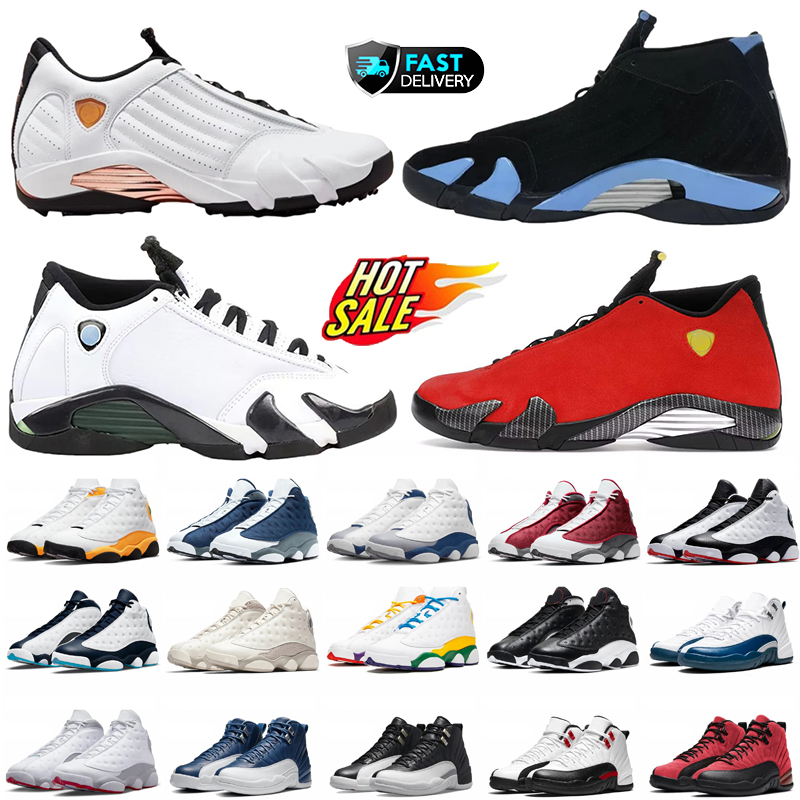 13s Basketball Shoes designer 14s Sneaker Blue Grey Red Black Flint Playoffs Wheat Court Purple Hyper Royal Obsidian Breed man Sports Trainers 40-47