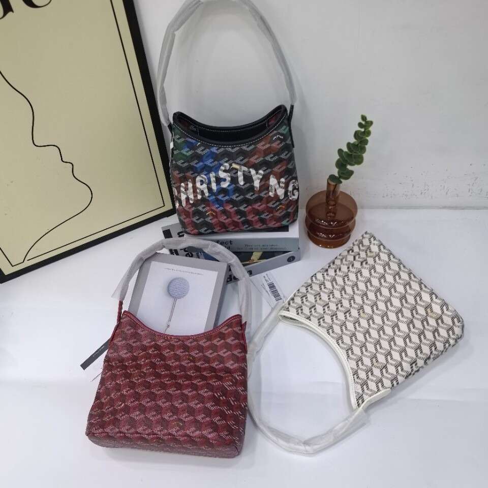 Christy ng Medium Size Printed Single Shoulder Underarm 2025 New Fashion Versatile Handheld Bucket Bag for Women