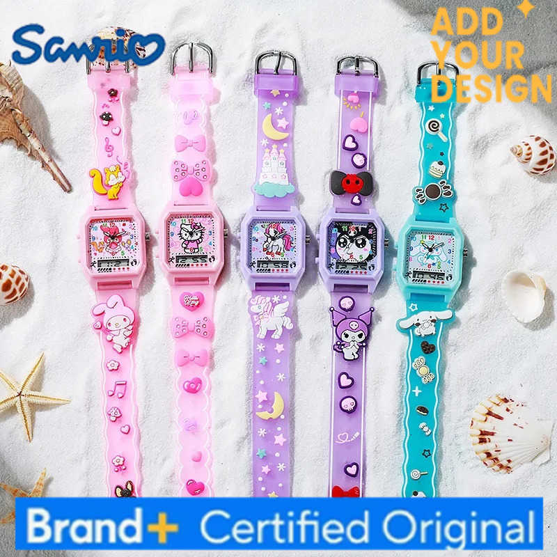 Sanrio Cartoon Hello Kitty Children watches Kuromi Melody digital watch Student Party Kids Girls Gifts Birthday Present H251223